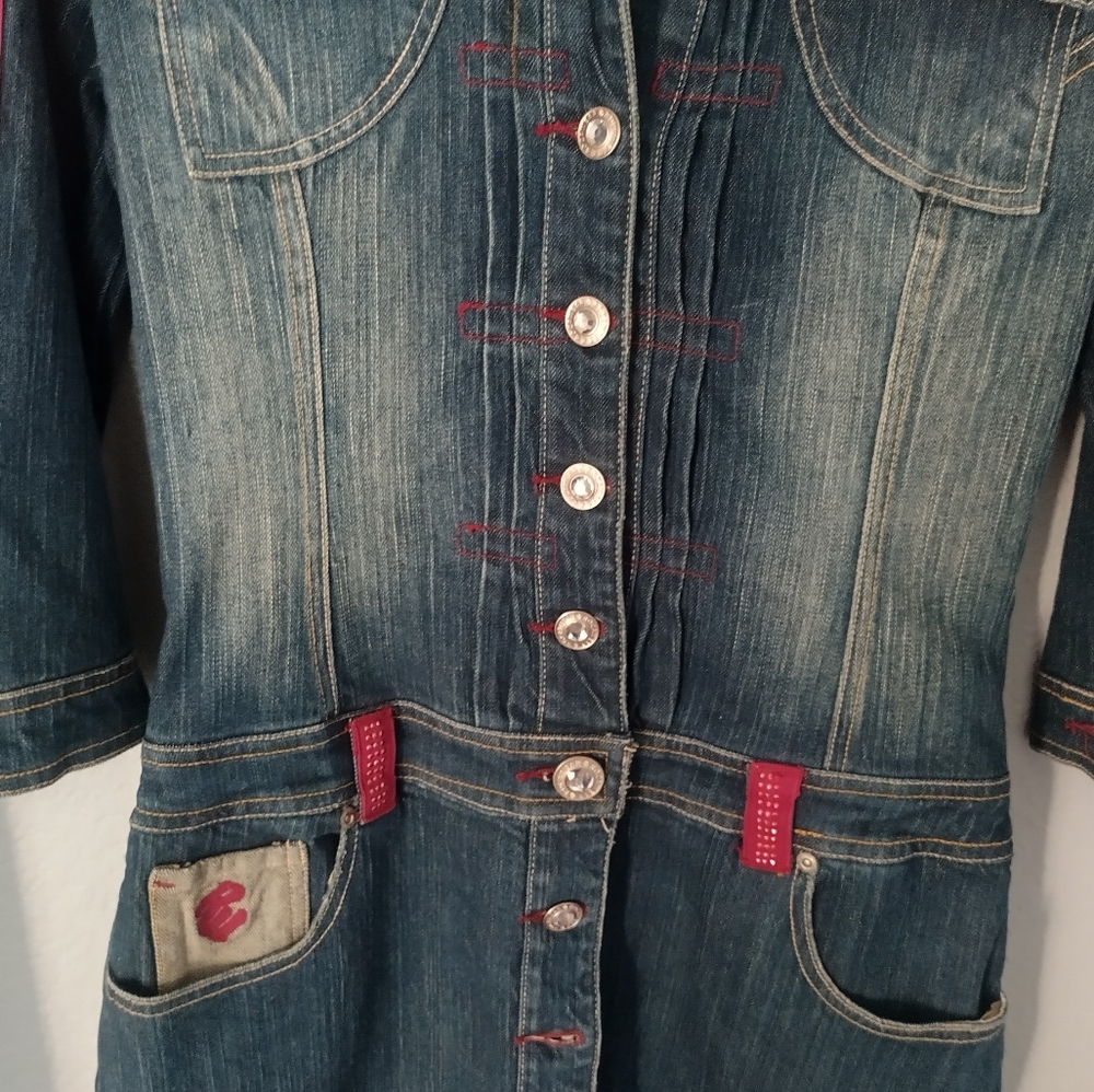 Women's Vintage  ROCCA WEAR Blue Denim Jeans Size "M Y2K never Used